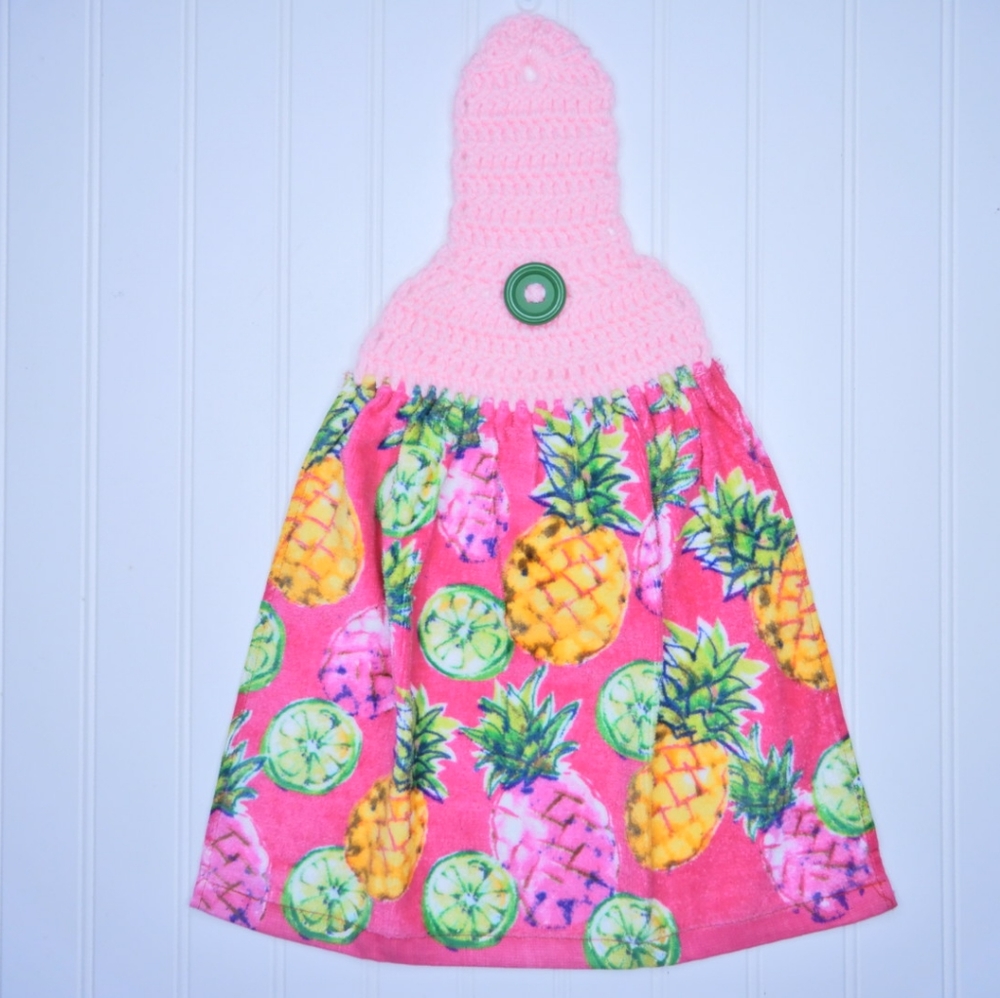Pineapple Crochet Top Towel